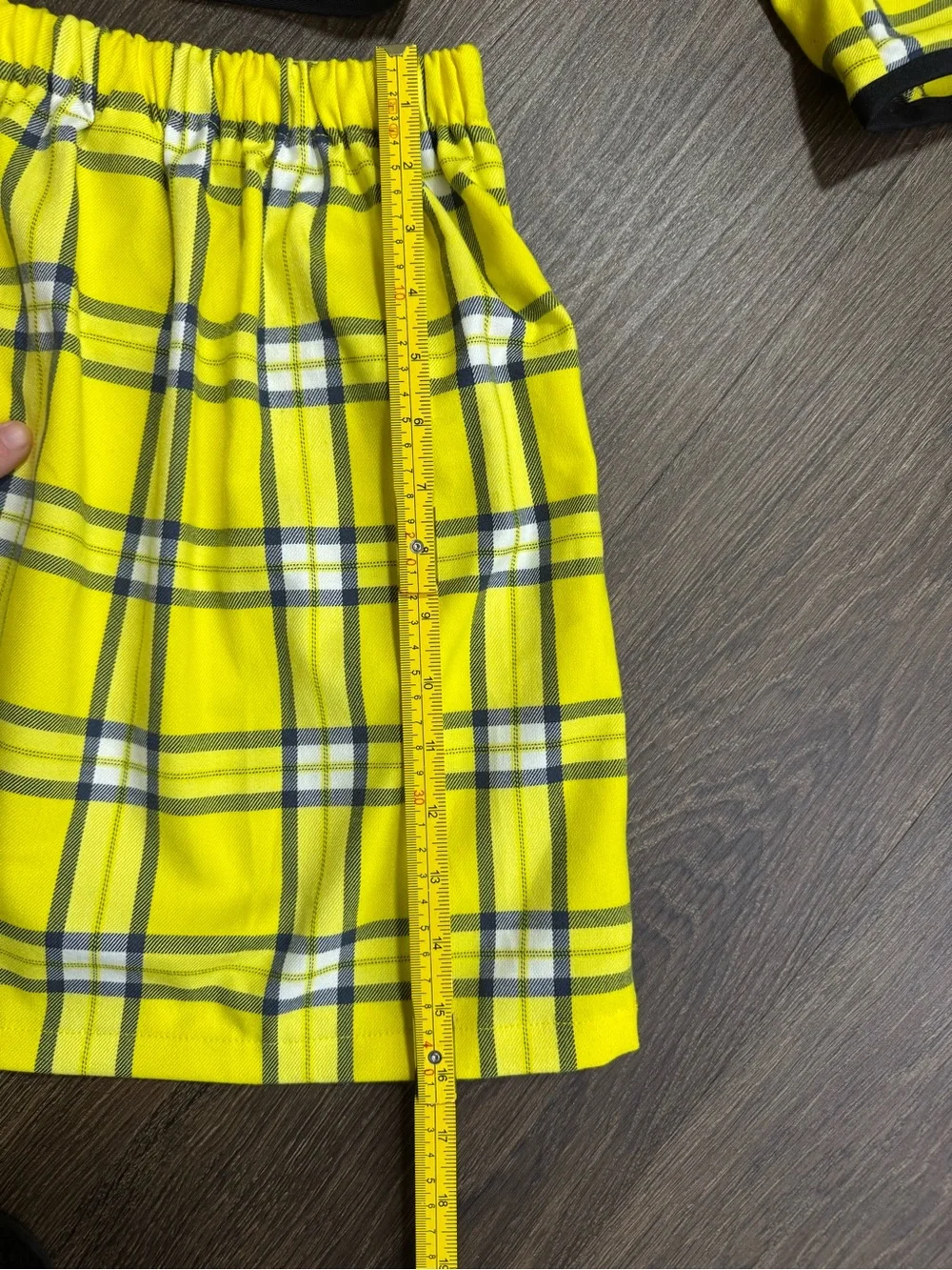 Clueless Cher Horowitz Girls L Yellow Plaid Blazer Skirt Set Costume Cosplay